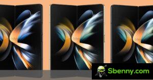 The first official press renderings of the Galaxy Z Fold4 and Z Flip4 arrive