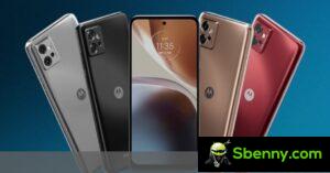 يظهر سطح العرض الرسمي المظهر لهاتف Motorola Moto G32 خيارات ألوان جديدة