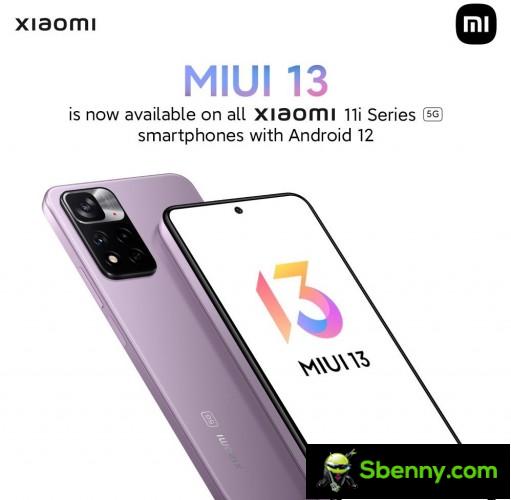 Xiaomi 11i and 11i HyperCharge receive the MIUI 13 based on Android 12 in India