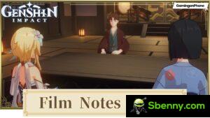 Impacto Genshin: o guia e dicas para as missões completas do Film Notes