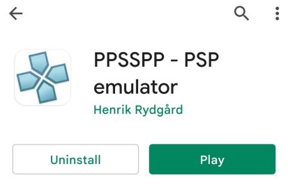 Android PSP emulator: Play Store image