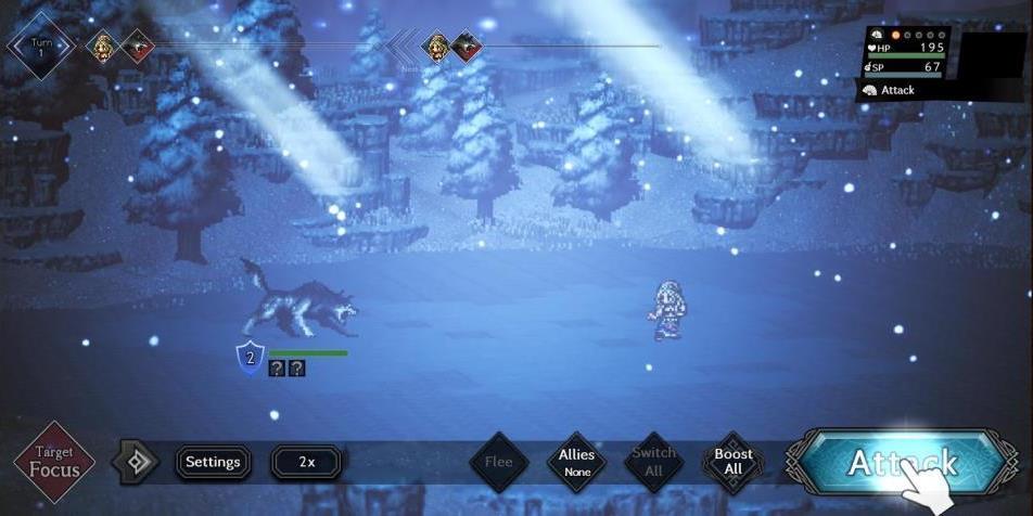 continent octopath traveler champions battle action gameplay