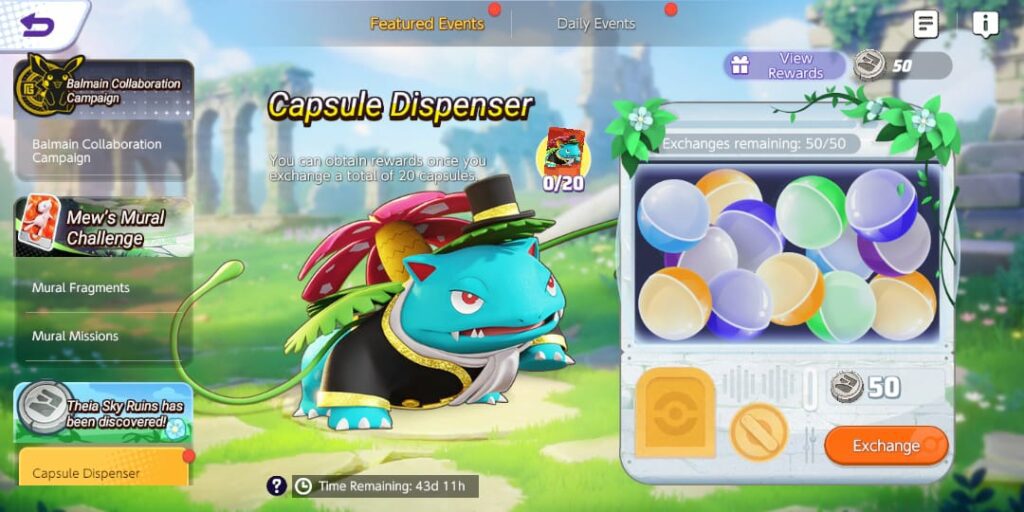 Venusaur holographic capsule dispenser in Pokémon Unite tuxedo style