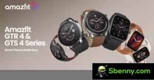 Amazfit GTR 4 and GTS 4 become official with AMOLED screens, drop detection and Bluetooth calling