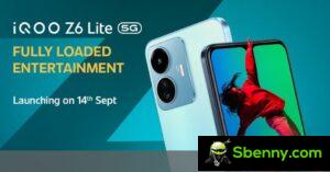 iQOO Z6 Lite will launch on September 14th