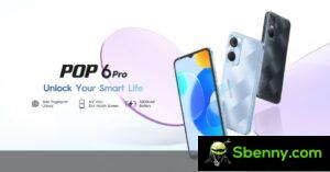 Tecno Pop 6 Pro becomes official with a 6.6" 5,000 mAh screen and battery