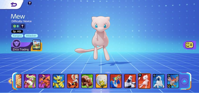Cost of the game Pokémon Unite Mew Guide