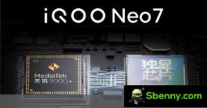 iQOO Neo7 将包括 Dimensity 9000+ 和定制显示芯片