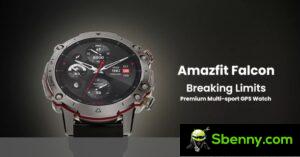 Amazfit Falcon becomes official with Titanium design, dual-band GPS and 20ATM water resistance
