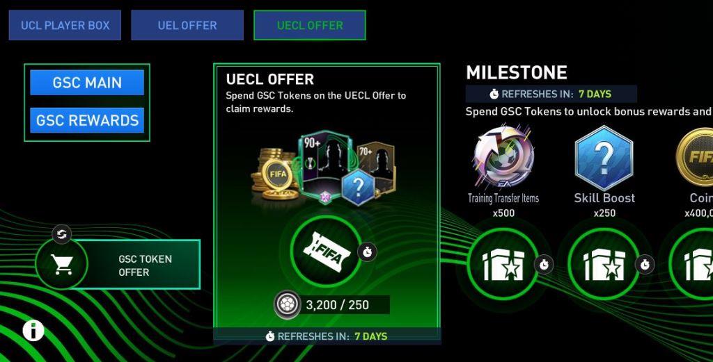 UECL FIFA Mobile Group Stage Challengers offer