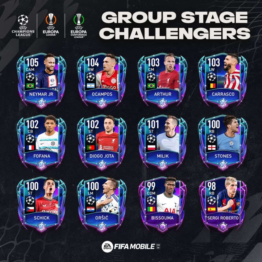 Group stage-Challengers-Players-FIFA-Mobile