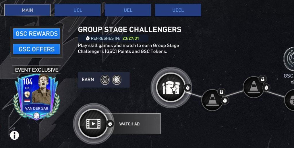 Main millstone of the FIFA Mobile group stage challengers