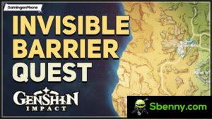 Genshin Impact Invisible Barrier World Quest 帮助和提示