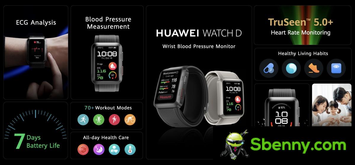 Huawei Watch D finalmente chega à Europa, as vendas começam em 12 de outubro