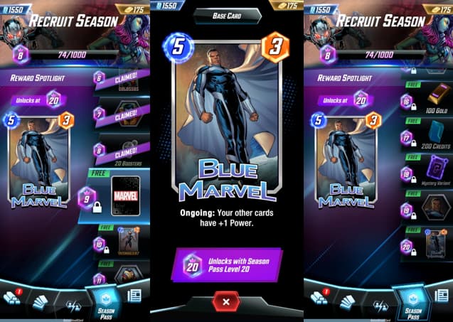 Pass stagionale della Marvel Snap Card