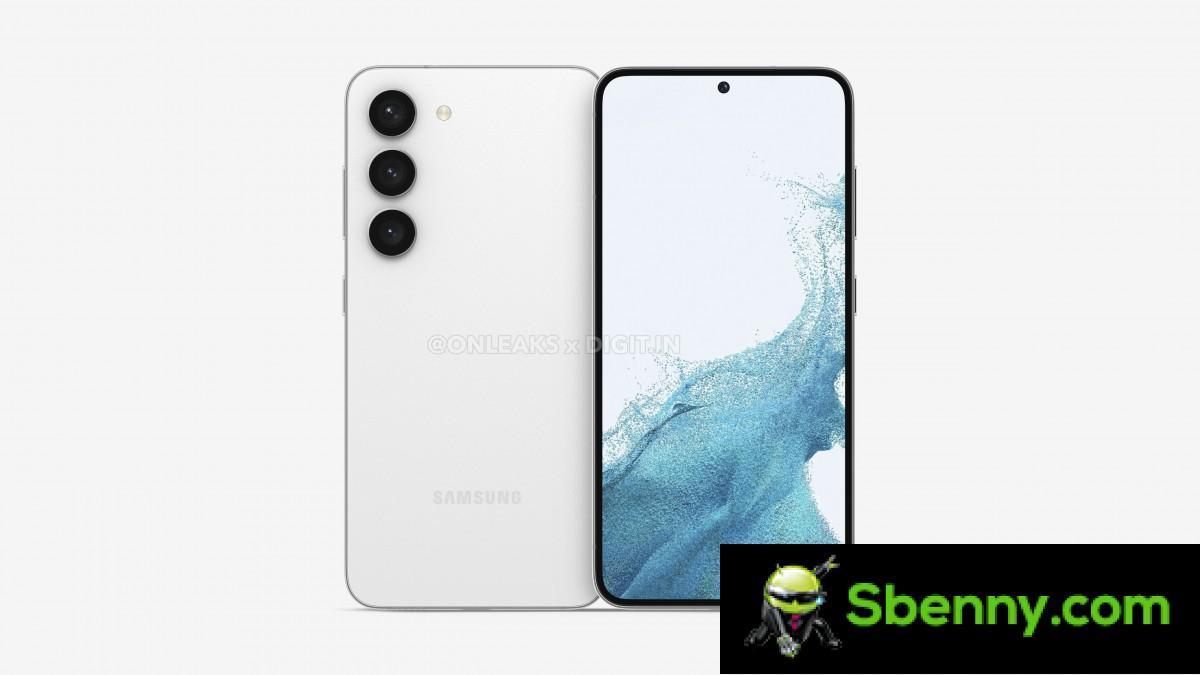 Samsung Galaxy S23 vazou a renderização