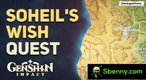 Guide et astuces de Genshin Impact Soheil's Wish World Quest