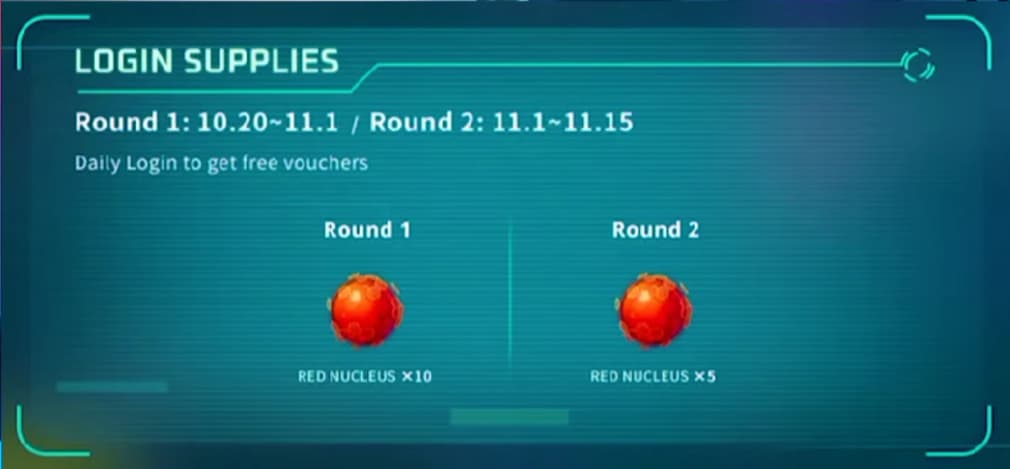 Real Fantasy Tower Events Red Nucleus login rewards