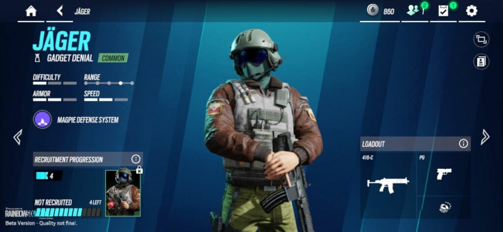 Rainbow Six Mobile Role Defenders Jager