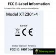 Screenshot of the FCC listing