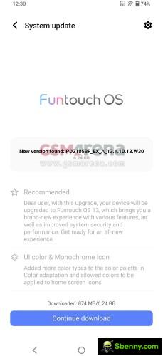 Funtouch OS 13 update based on Android 13 of vivo X80 Pro