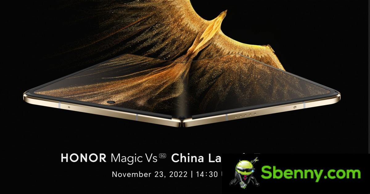 Honor's next foldout is called Magic Vs, it will launch on November 23rd
