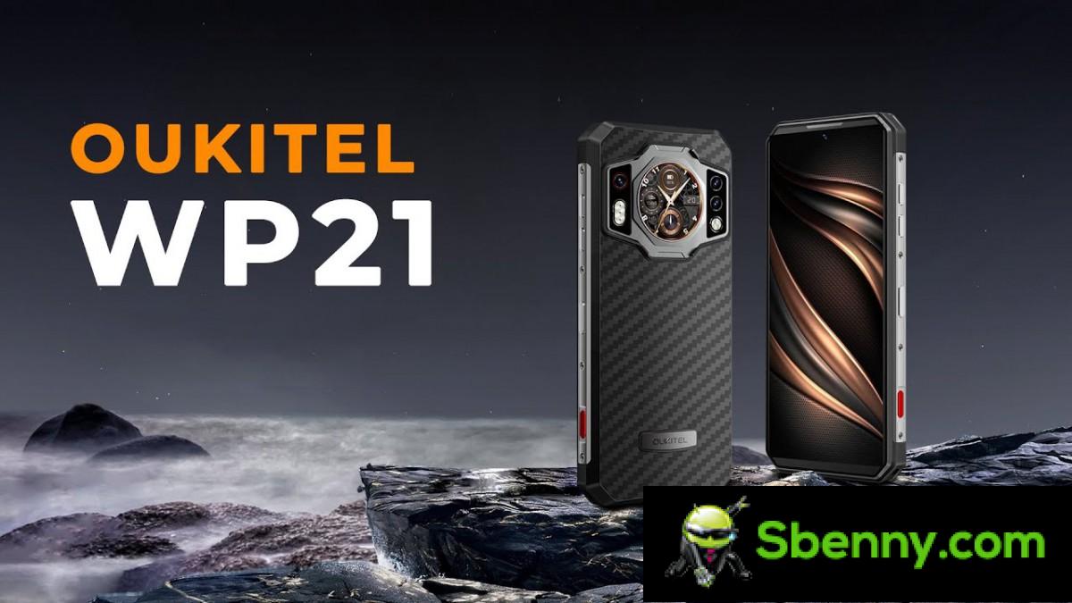 Oukitel WP21 是一款坚固耐用的智能手机，配备 Helio G99 SoC 和 9,800 mAh 电池，充电功率为 66W