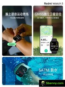 Main features of Xiaomi Redmi Watch 3