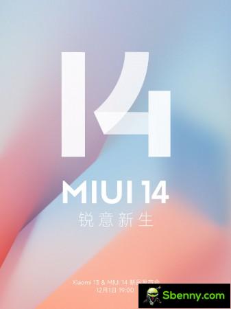 Affiche de lancement de MIUI 14