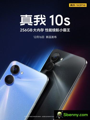 Realme 10s launches tomorrow, design and storage revealed