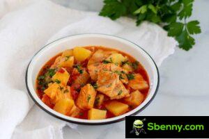 Stockfish with potatoes, grandmother’s recipe