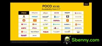 Les détaillants qui offriront Poco X5 et X5 Pro