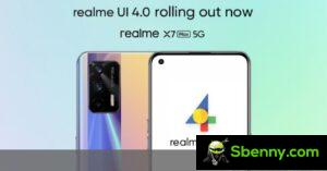 Realme X7 Max 5G ottiene l'aggiornamento stabile Realme UI 4.0 basato su Android 13
