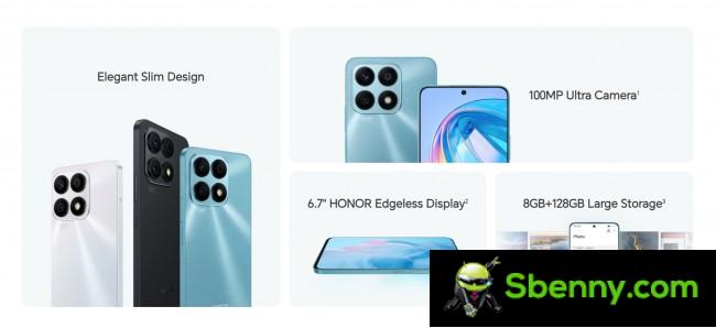 Honor X8a key specifications
