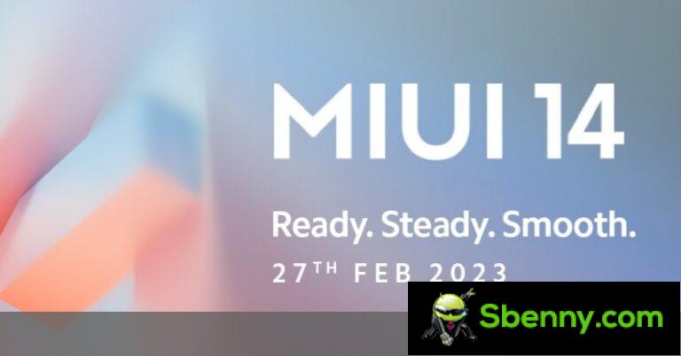 The Indian customized version of MIUI 14 will be launched on February 27th