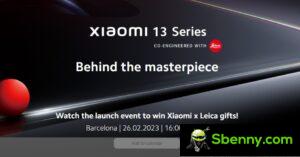Assista à estreia global da série Xiaomi 13 ao vivo aqui