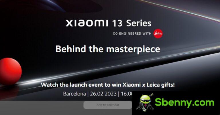Watch the global debut of the Xiaomi 13 series live here