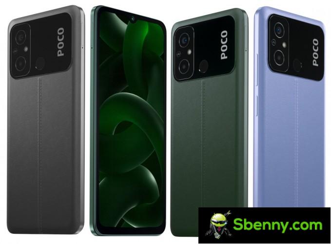 Poco C55 in its three official colors
