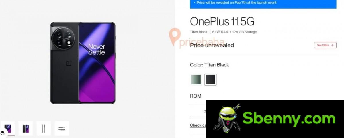Se revelan las opciones de memoria, almacenamiento y color de OnePlus 11 para India