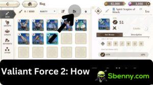 Valiant Force 2: Como vender um equipamento?