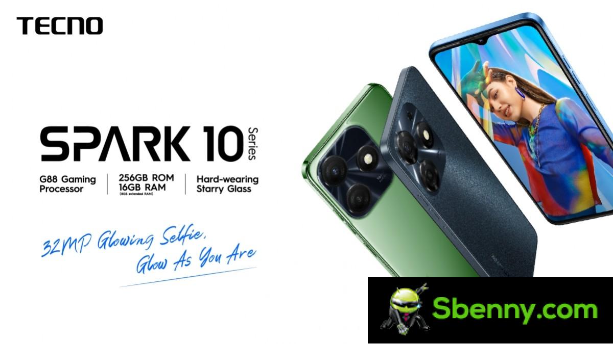 Tecno introduces three more phones: Spark 10 5G, Spark 10 and Spark 10C
