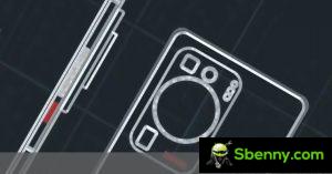 Le schéma de conception montre le module selfie de type Dynamic Island sur le Huawei P60 Pro