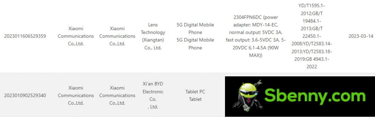 Xiaomi 13 Ultra and Xiaomi Pad 6 at 3C