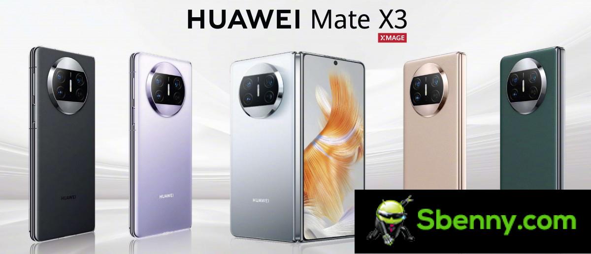 Huawei Mate X3 водонепроницаем и весит всего 239 г.