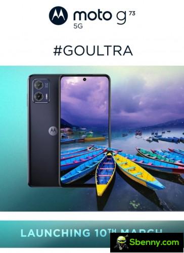 Moto G73 India launch poster