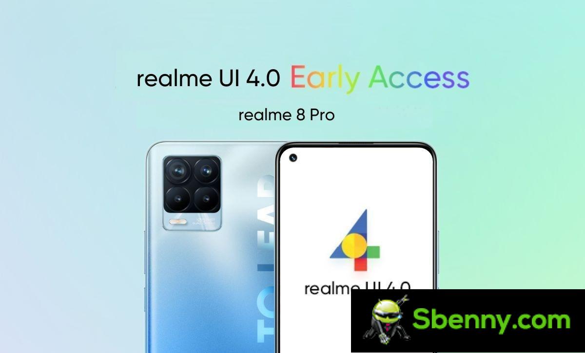 Realme 8 Pro krijgt vroege toegang tot Realme UI 4.0
