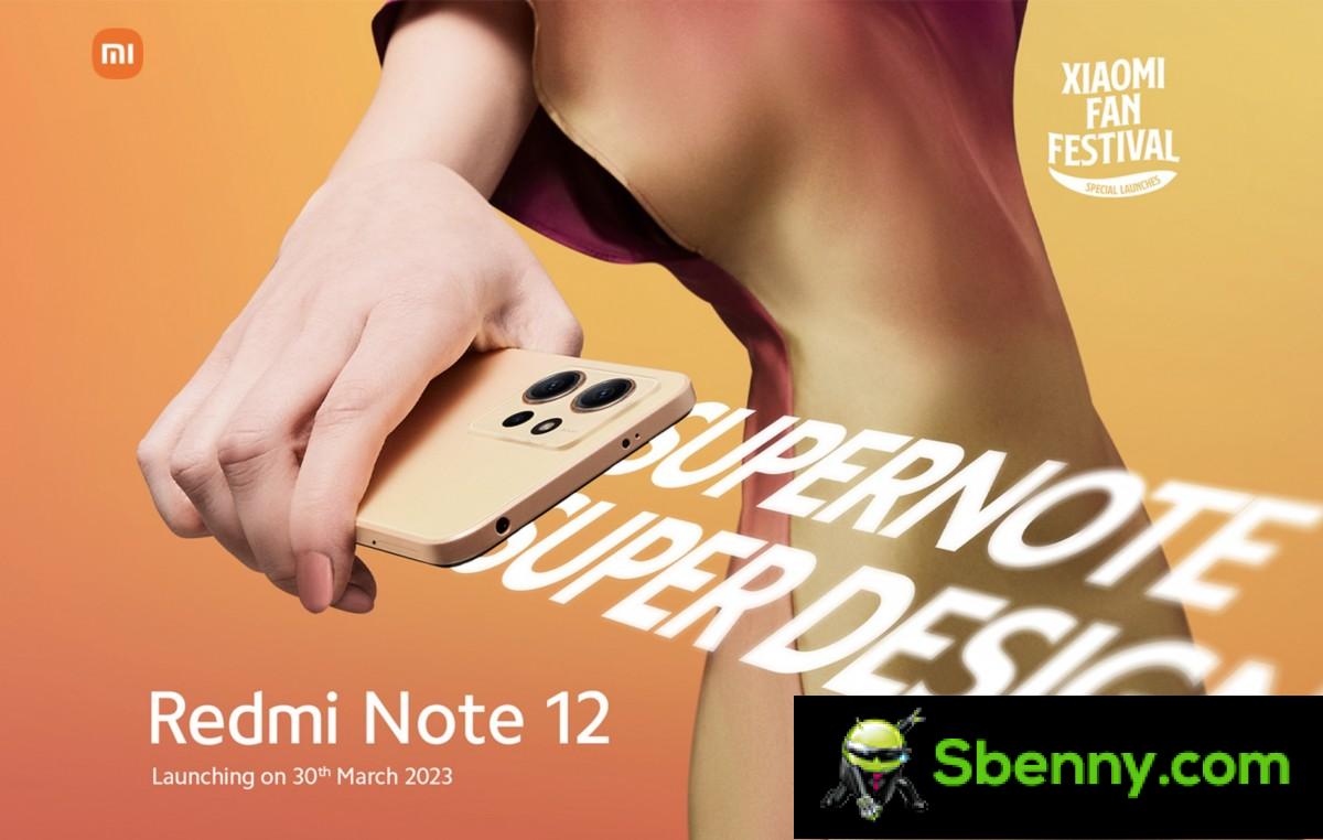 Redmi Note 12 4G India launch set for March 30, key design and specs revealed