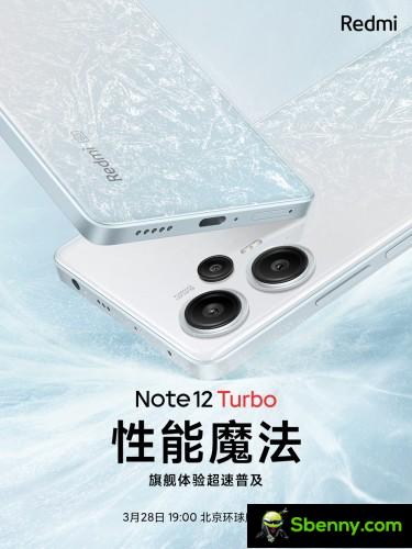 Affiche de présentation du Redmi Note 12 Turbo