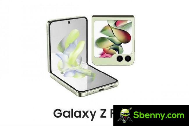 يتم عرض Samsung Galaxy Z Flip5