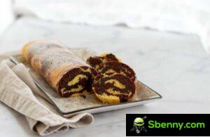 Variegated roll with Nutella, the quick and delicious recipe